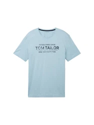 TOM TAILOR T-Shirt mit Frontprint navy/hellblau