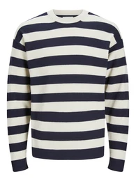 Pullover 'SPRING' nachtblau / weiß