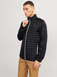 JACK & JONES Jacke JJEMULTI QUILTED COLLAR NOOS schwarz