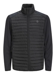 JACK & JONES Jacke JJEMULTI QUILTED COLLAR NOOS schwarz