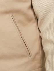 JACK & JONES Weste Collective Worker (1-tlg) dunkelbeige