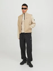 JACK & JONES Weste Collective Worker (1-tlg) dunkelbeige