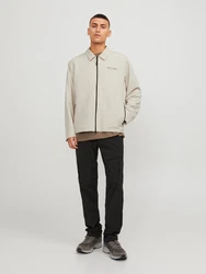 JACK & JONES Funktionsjacke grau / greige / schwarz