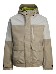 Funktionsjacke 'Hike' taupe / hellgrau