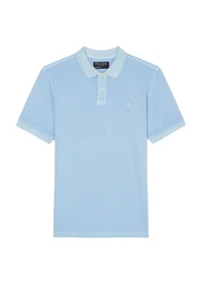 Kurzarm-Poloshirt Piqu regular ' aus Bio-Baumwolle ' himmelblau