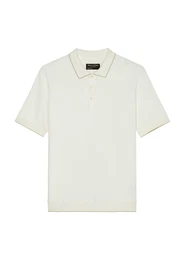 Poloshirt (GOTS) kitt / naturwei
