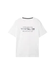 TOM TAILOR T-Shirt mit Frontprint schwarz/weiß