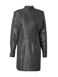 Šaty černá / stříbrná