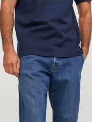JACK & JONES T-Shirt Road marineblau / hellrot