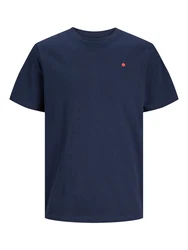 JACK & JONES T-Shirt Road marineblau / hellrot