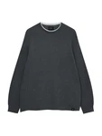 Pull&Bear Pullover dunkelgrau/weiß