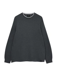 Pullover dunkelgrau / wei