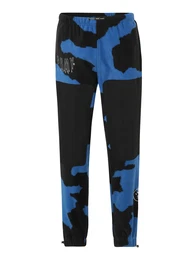 Hose 'BACK AT YOU' royalblau / schwarz / wei