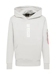 Sweatshirt hellgrau / wei