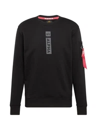 Sweatshirt grau / rot / schwarz