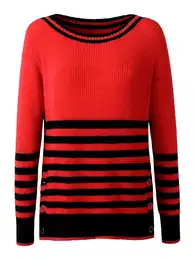 Svetr červená / černá
