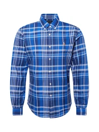 Hemd blau / dunkelblau / hellbraun / wei