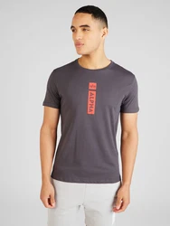 ALPHA INDUSTRIES T-Shirt graphit/hellrot