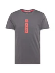 ALPHA INDUSTRIES T-Shirt graphit/hellrot