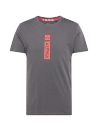 T-Shirt graphit / hellrot