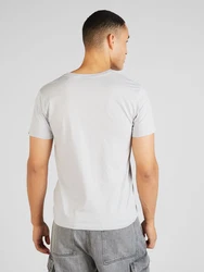 ALPHA INDUSTRIES T-Shirt hellgrau/weiß