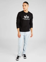 ALPHA INDUSTRIES Sweatshirt schwarz/weiß