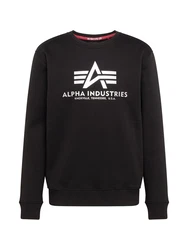 ALPHA INDUSTRIES Sweatshirt schwarz/weiß