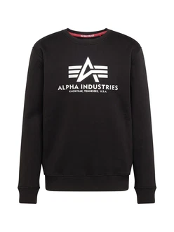 ALPHA INDUSTRIES Sweatshirt schwarz/weiß