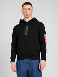 ALPHA INDUSTRIES Sweatshirt grau/rot/schwarz/weiß