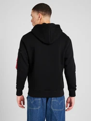 ALPHA INDUSTRIES Sweatshirt grau/rot/schwarz/weiß