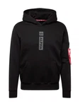ALPHA INDUSTRIES Sweatshirt grau/rot/schwarz/weiß