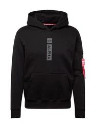 ALPHA INDUSTRIES Sweatshirt grau/rot/schwarz/weiß