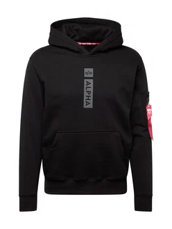 ALPHA INDUSTRIES Sweatshirt grau/rot/schwarz/weiß