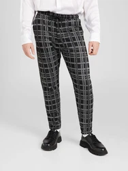 Denim Project Hose 'Ponte Roma' grau/dunkelgrau/schwarz