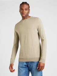SELECTED HOMME Rundhalspullover Berg stone