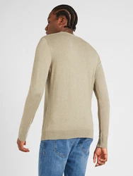 SELECTED HOMME Rundhalspullover Berg stone