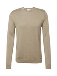 SELECTED HOMME Rundhalspullover Berg stone
