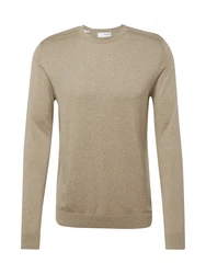 SELECTED HOMME Rundhalspullover Berg stone
