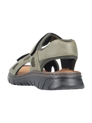 Rieker Sandale Outdoorsandale Trekking-Optik dunkelgrün/grünmeliert