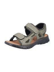 Rieker Sandale Outdoorsandale Trekking-Optik dunkelgrün/grünmeliert