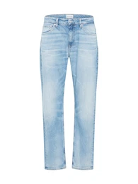 Jeans 'SLIM TAPER' blue denim / schwarz / wei