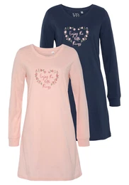 Noční košilka námořnická modř / mix barev / světle růžová