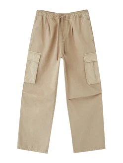 Pull&Bear Cargohose beige