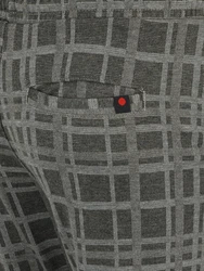Denim Project Hose 'Ponte Roma' grau/dunkelgrau/rot/schwarz