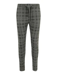 Denim Project Hose 'Ponte Roma' grau/dunkelgrau/rot/schwarz