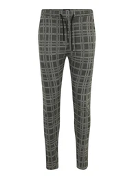 Hose 'Ponte Roma' grau / dunkelgrau / rot / schwarz