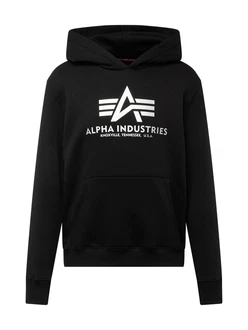 ALPHA INDUSTRIES Sweatshirt schwarz/weiß