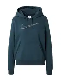 Sweater majica tamno zelena / srebro