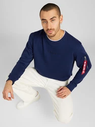 ALPHA INDUSTRIES Sweatshirt navy / rot / weiß