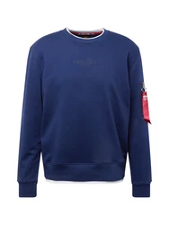 ALPHA INDUSTRIES Sweatshirt navy / rot / weiß